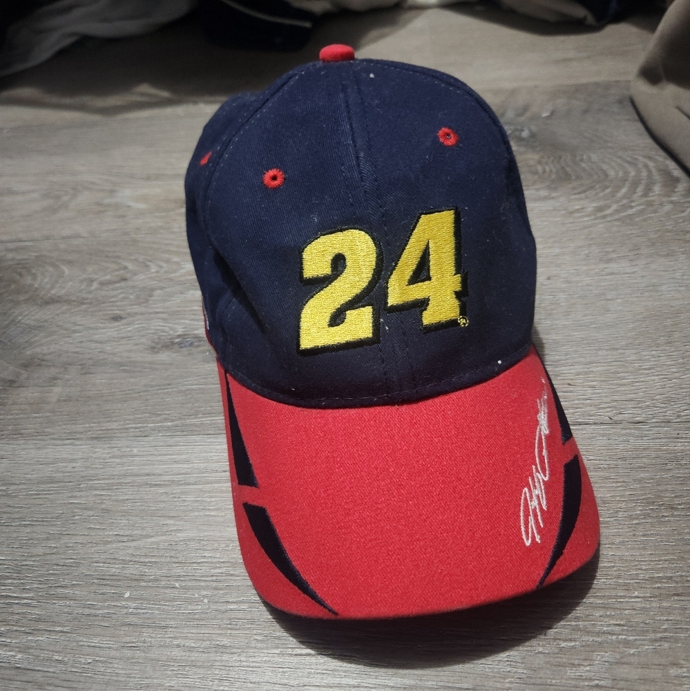 NASCAR Red and Blue Cap with Number 24Jeff Gordon Winner’s Circle Racing